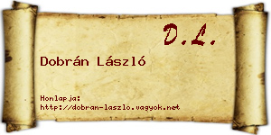 Dobrán László névjegykártya